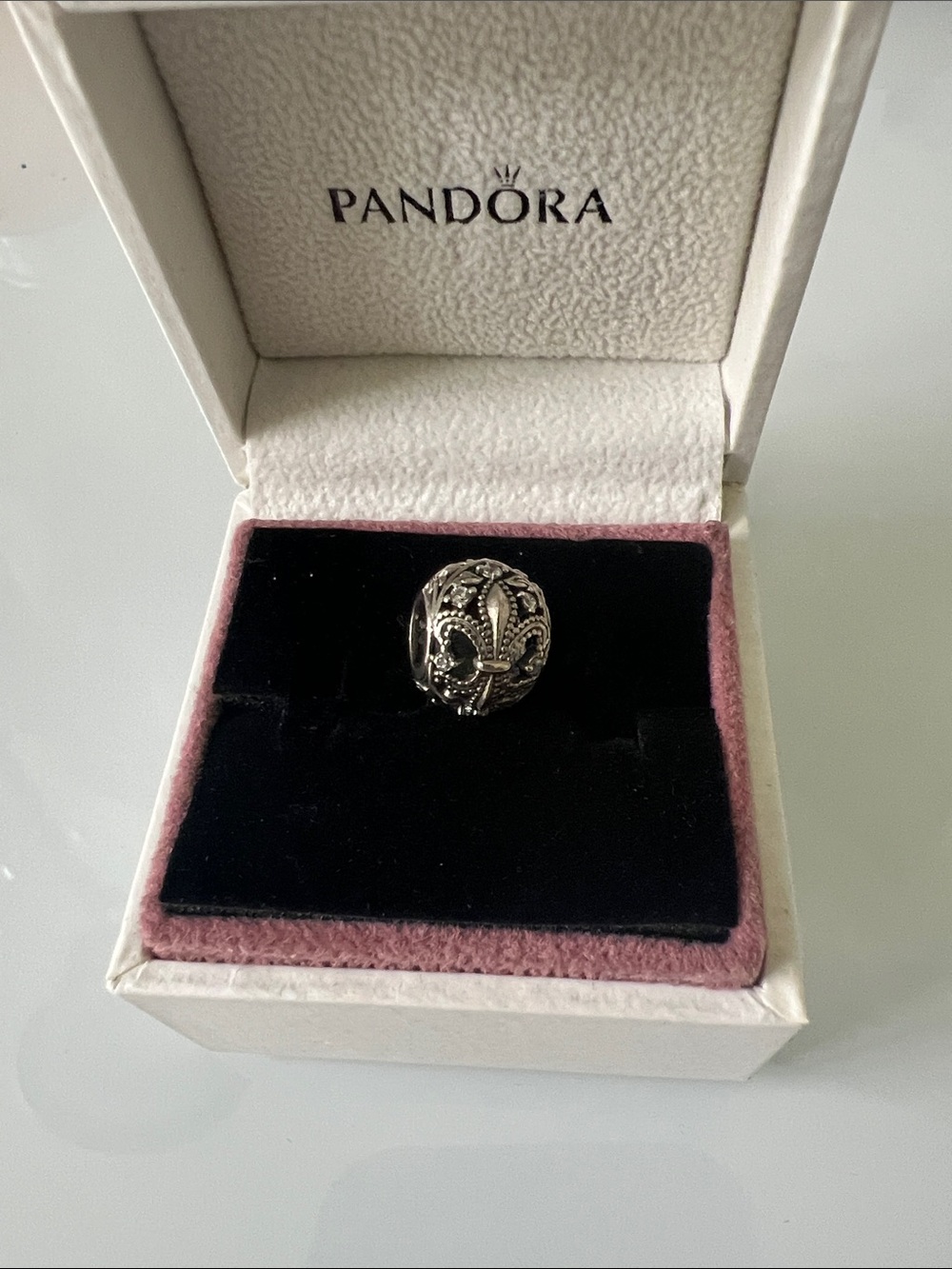 Pandora Sterling Silver Fleur de Lis Decorative Charm